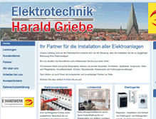 Tablet Screenshot of elektrotechnik-griebe.de